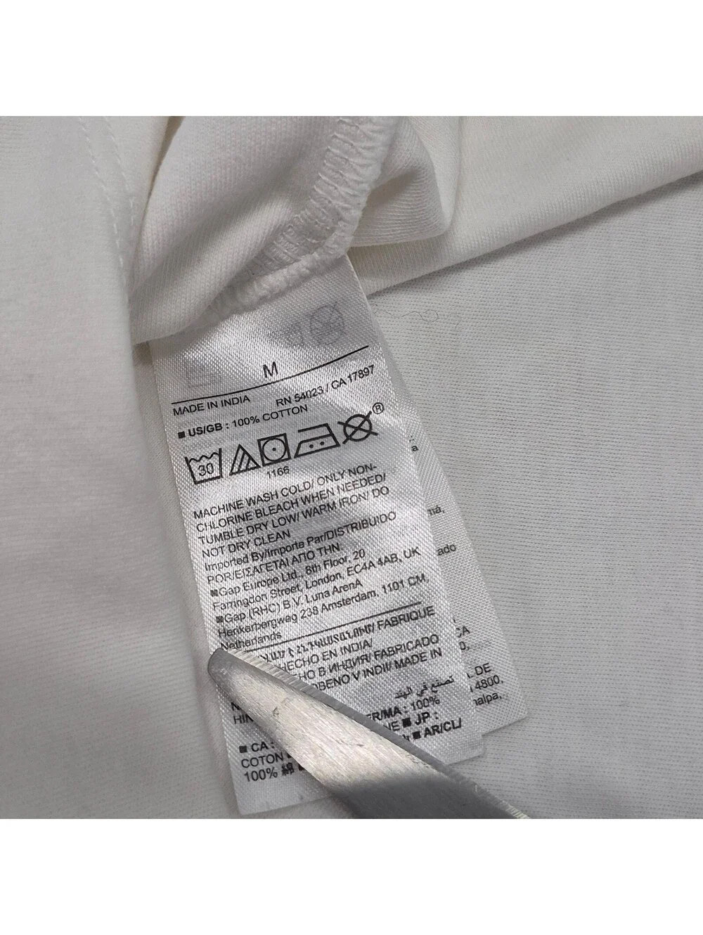 Banana Republic Plain White T Shirt